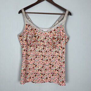 Ruby Ribbon Camisole Tank Top Shapewear Womens 46 Floral Heritage Lace Slimming‎